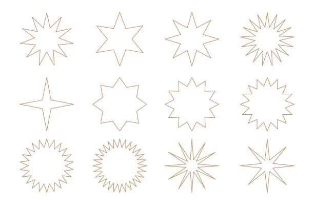 图形标签元素剪影符号图标极简主义剪纸收藏图片下载