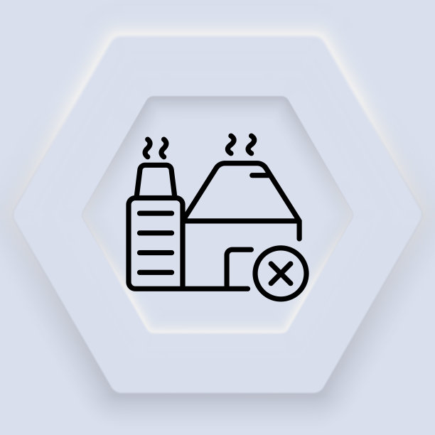 清洁环境设置图标。花，向日葵，发电厂，十字，树叶，工厂，可生物降解袋，烟雾。生态学的概念。新生变形样式。矢量线图标图片下载