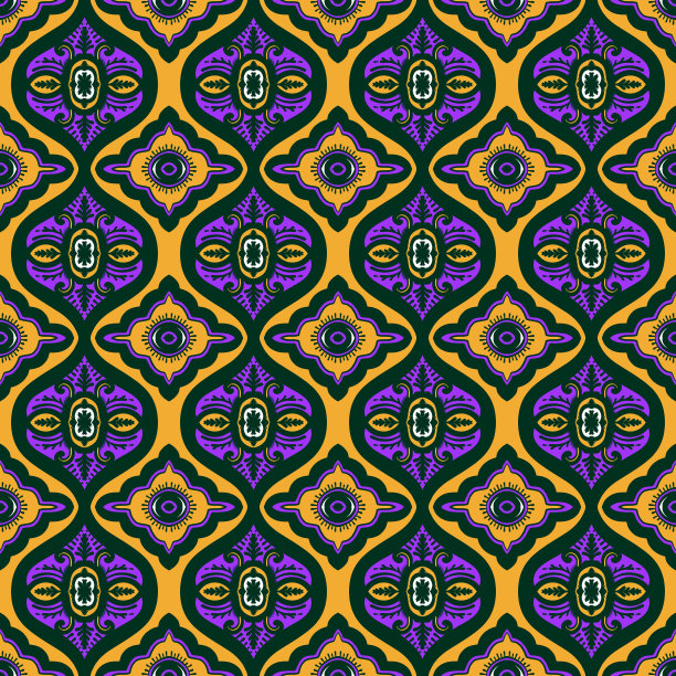 无缝几何民俗装饰，部落民族质感。阿兹特克风格无缝条纹图案，图部落刺绣，斯堪的纳维亚，伊卡特图案图片下载