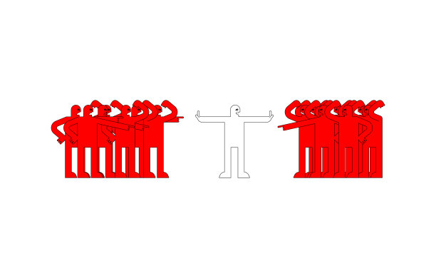 和事佬停止争吵。人能调解愤怒的人。人们发誓图片下载