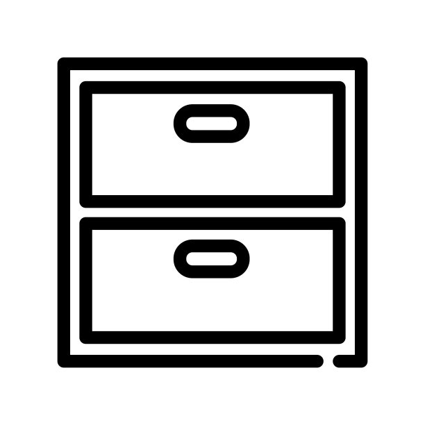 图示矢量文件柜图标设计模板图形图片下载
