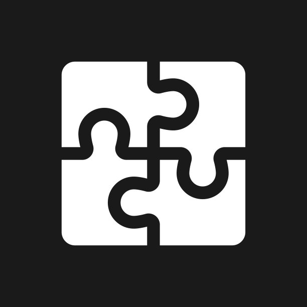 谜题暗模式字形ui图标图片下载