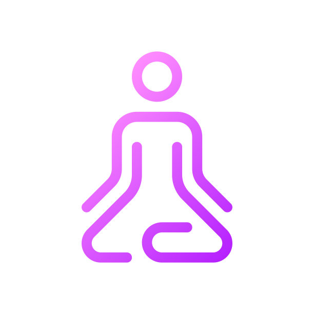 冥想像素完美渐变线性ui图标图片下载