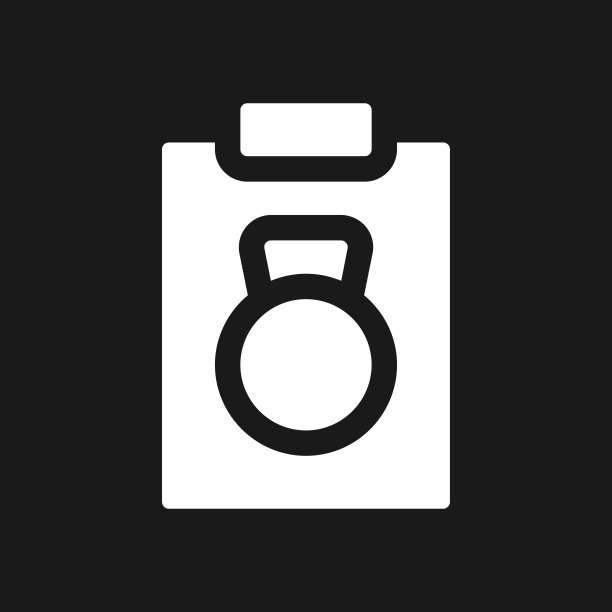 锻炼计划暗模式字形ui图标图片下载