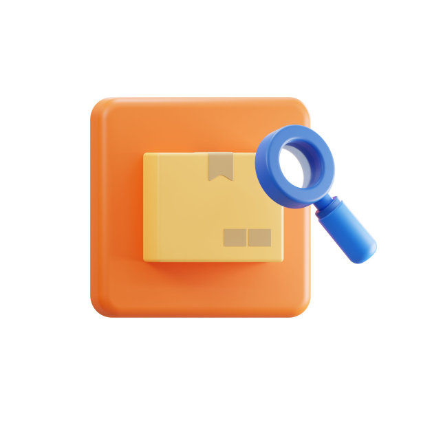 产品搜索图标孤立在白色背景的3d渲染图片下载