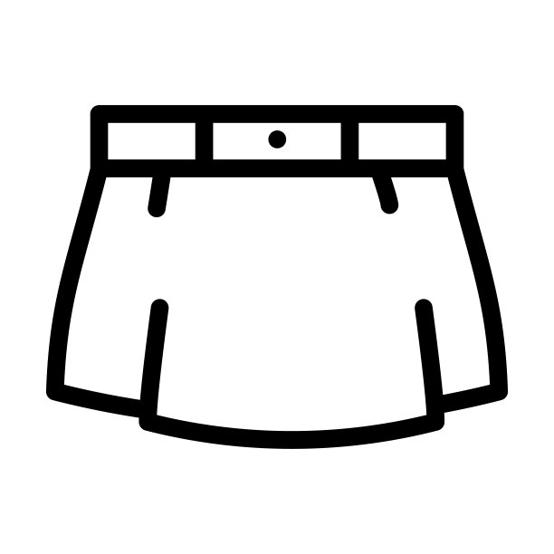 迷你裙线图标矢量插图图片下载