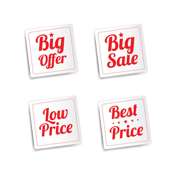 报价&销售贴纸套装图片下载