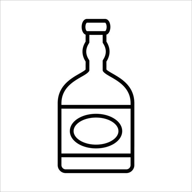 酒精图标标志设计矢量模板插图标志和符号图片下载