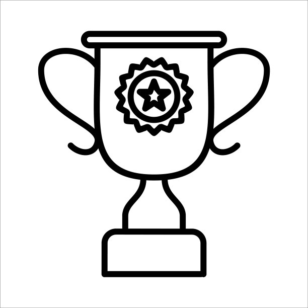 奖杯图标标志设计矢量模板插图标志和符号图片下载