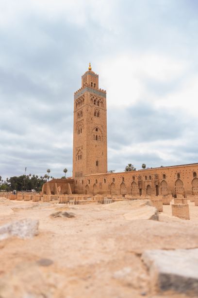 库图比亚清真寺，摩洛哥马拉喀什最大的清真寺图片下载