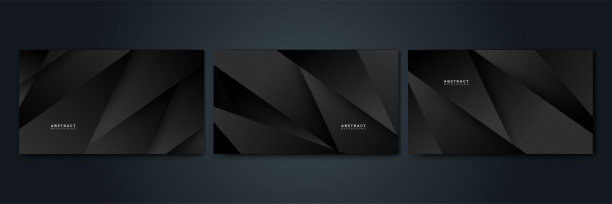 黑色照明背景与对角条纹。向量抽象背景图片下载