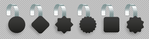 空白的超市促销晃动。货架广告的真实矢量摆动模板。促销或折扣标签。特价价签。图片下载