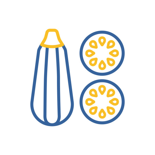 西葫芦矢量图标。蔬菜的象征图片下载