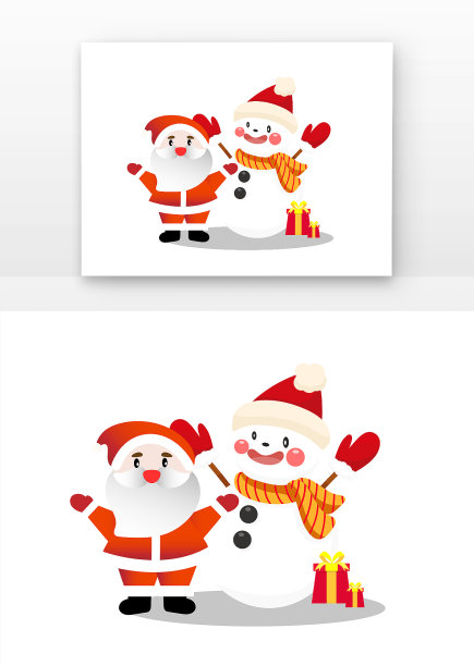 原创元素圣诞节圣诞老人的圣诞元素图片下载