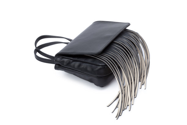 特写女士的包孤立在白色背景图片下载