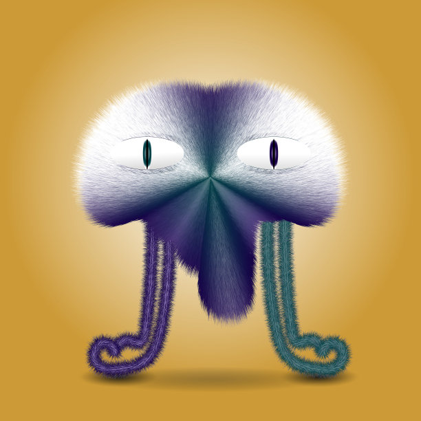 概念上明亮的矢量大苍蝇在黄色背景上图片下载