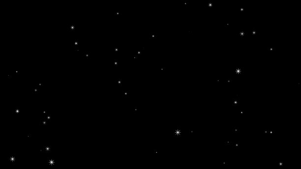 闪亮的粒子在黑色背景上升起，粒子图片下载