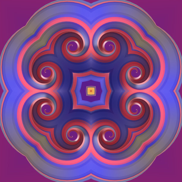 带有彩虹条纹的扭曲形状的数字插图。创造性的背景。三维渲染图片下载