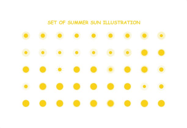 夏季太阳插图图片下载