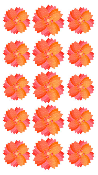 特写一束粉红橙花艺术在红白背景。图片下载