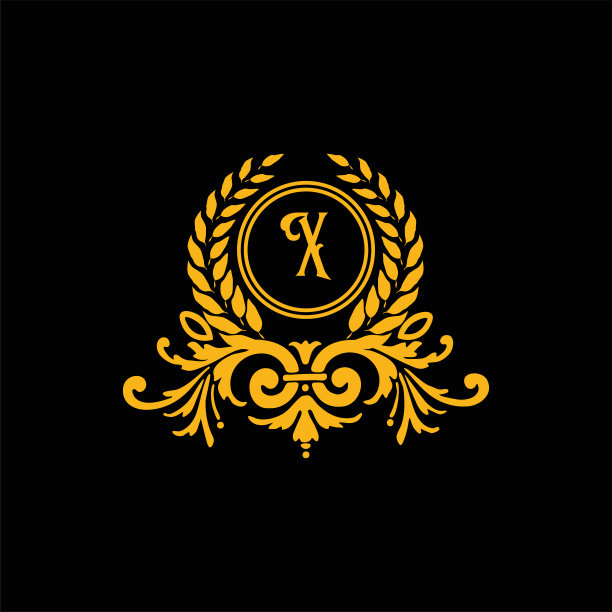 字母优雅的金色金属铬字母字体。。字体经典风格金色字体集的标志，海报，邀请。矢量图图片下载