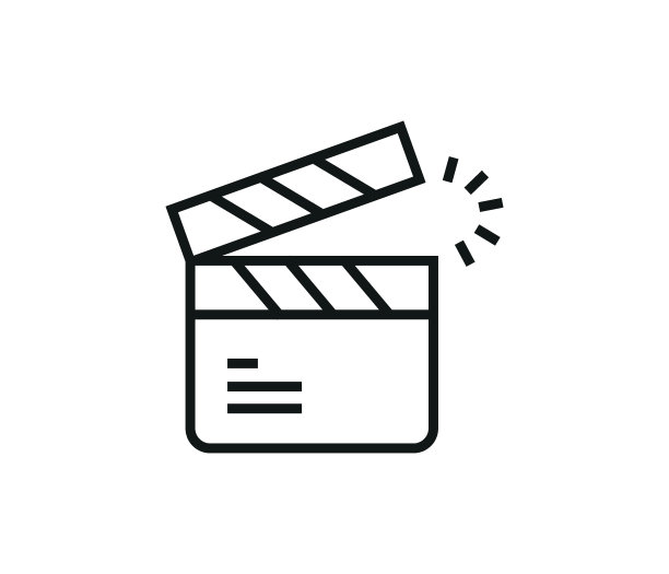 电影隔板隔离在白色背景。图片下载