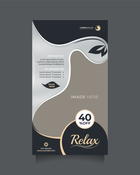 美容护理中心模板为社交媒体故事帖推广。设计精美的矢量海报和横幅，推广医疗spa，化妆品销售，天然化妆品，美发沙龙，美容师等图片下载