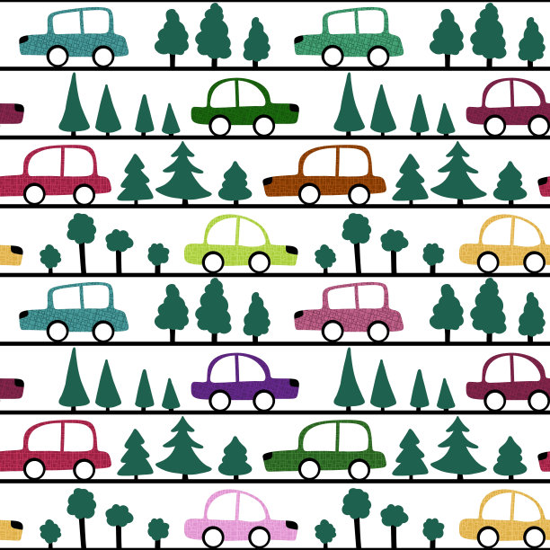 汽车玩具无缝花纹用于面料和纺织品以及包装和纺织品图片下载