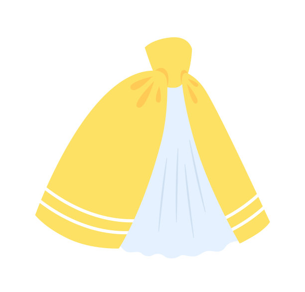 女性的晚礼服。矢量图图片下载