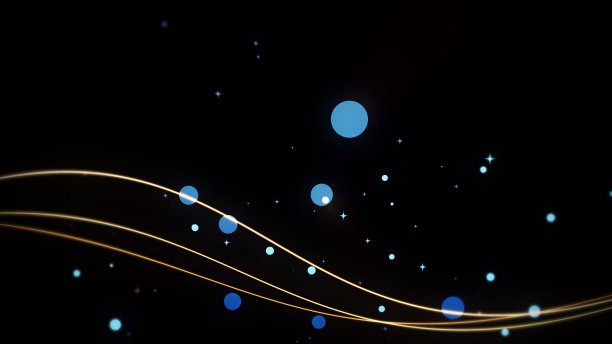 黑色背景上的晃动线条动画图片下载