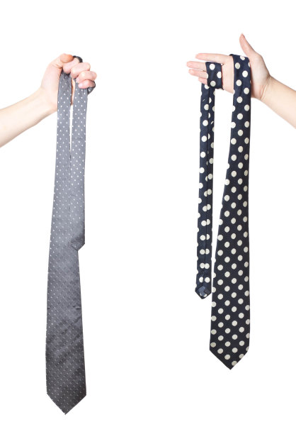 两个牵手的领带图片下载