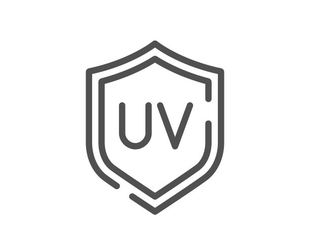 防晒线图标紫外线防护标志图片下载