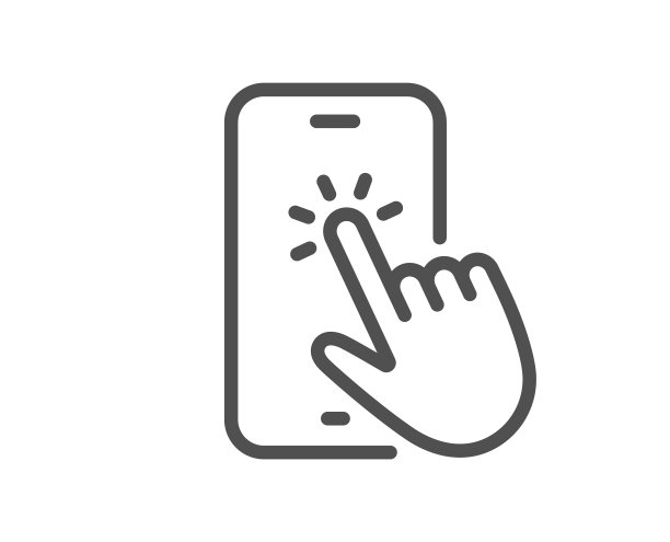 手机触摸线图标智能手机应用程序标志图片下载