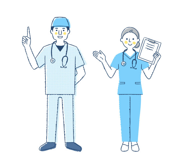 男性和女性卫生工作者图片下载