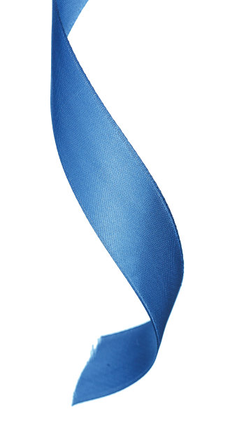深蓝色缎带孤立的白色背景图片下载