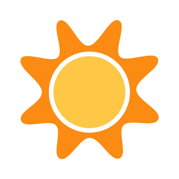 灿烂的太阳，球形太阳图标，卡通文字框，各种圆形语音气泡，对话图片下载