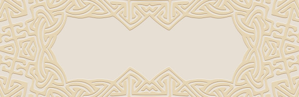 旗帜，复古独特的封面设计。浮雕几何3d图案在光的背景，纸压，波西米亚风格与手工元素。文本。图片下载