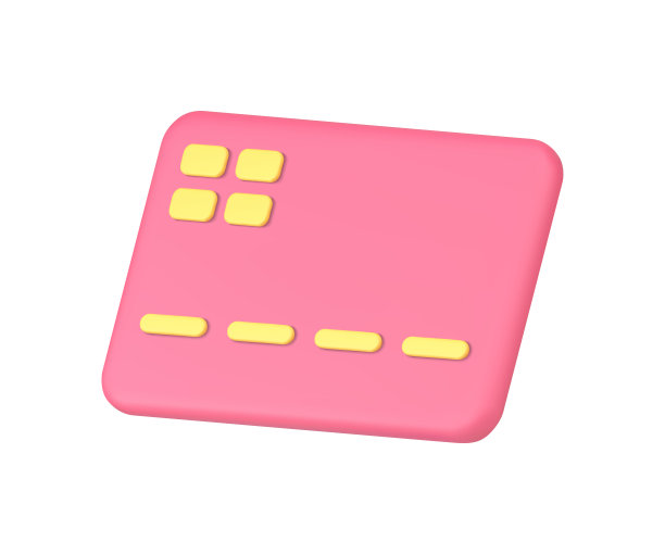 信用卡业务金融交易非接触式支付购物订单零售3d图标矢量图片下载