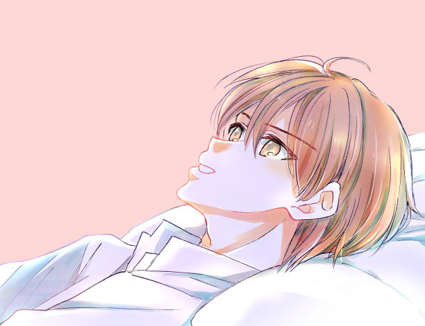 一个男人仰卧着的插图图片下载