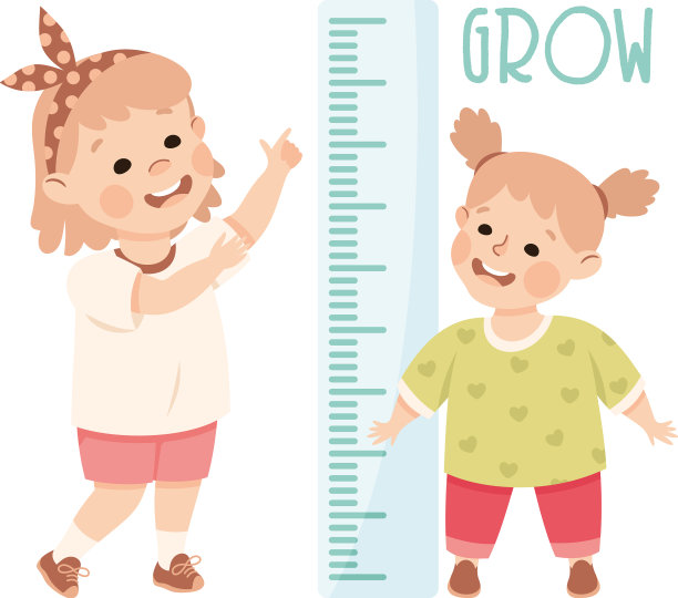 小女孩生长在一米的高度图片下载