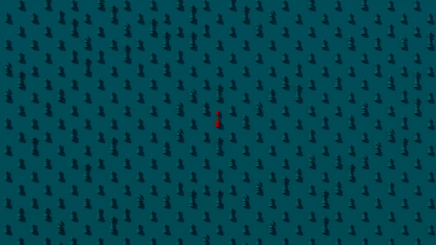 几何顺序网格图案女性领导权力概念图片下载