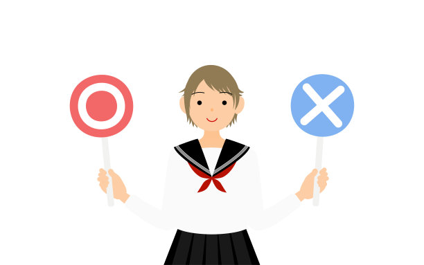 女孩穿着白色的学校水手制服，有一个大理石棒回答问题。图片下载