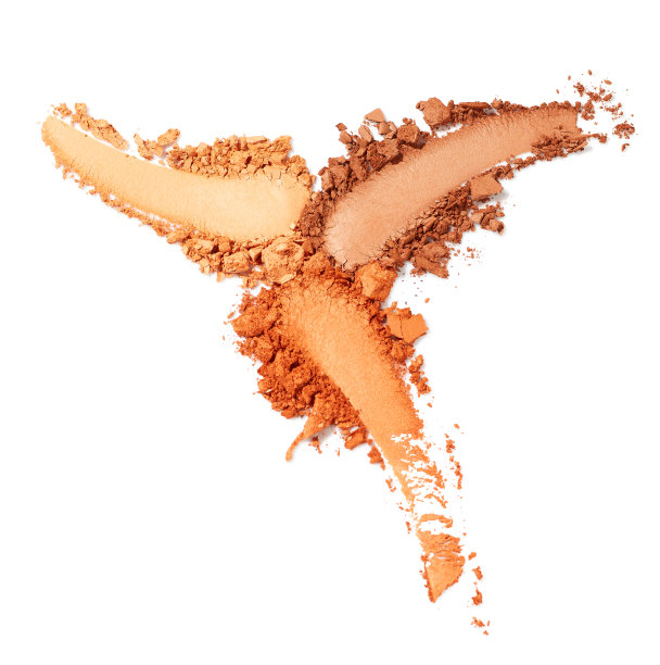 白色背景上的眼影图片下载