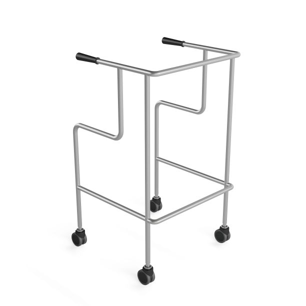 特写的医疗步行者与车轮在白色的背景图片下载