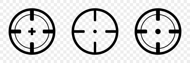 目标图标。狙击手的目标。目标的目的。目标和目标。光标焦点靶心。矢量图图片下载