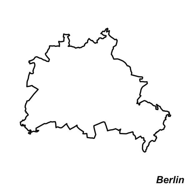 柏林矢量线图图片下载