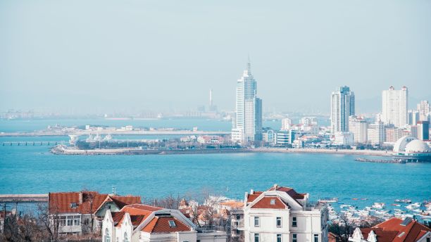 中国山东省青岛海滨城市风景图片下载