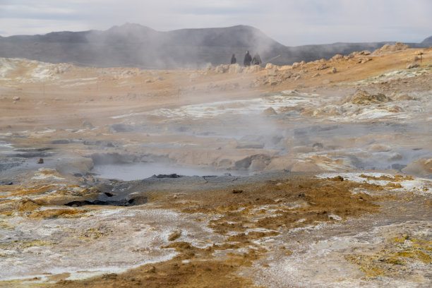 地热区 纳马夫亚尔温泉， 米湖图片下载