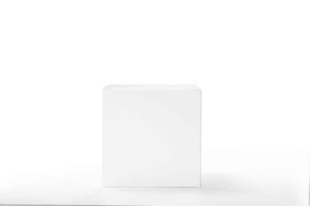 白色背景上的白框与剪切路径图片下载