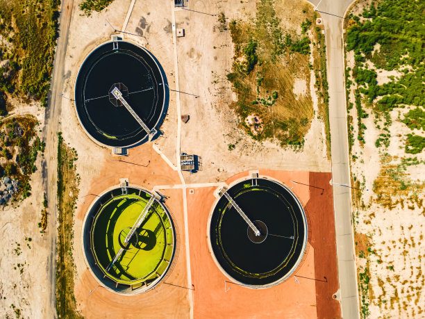 工业航空美国西部废水污水处理厂照片系列图片下载